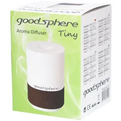 Goodsphere® Aromavernebler Tiny 15 m2 Ultraschall-Diffuser Weiß/Dunkelbraun