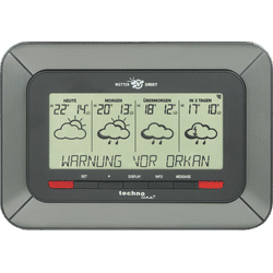 Satellitengestützte Wetterstation - WD 4920 mit Unwetterwarnung