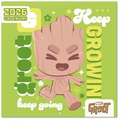 Grupo Erik Wandkalender Marvel I am Groot Kalender 2026 inklusive Poster