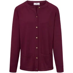 Le gilet modèle Ida 100% laine vierge Peter Hahn fuchsia