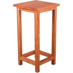 Gardenson Universalhocker Echtholz , Eichefarben , Holz , Eiche , massiv, Hartholz , quadratisch , 30x60x30 cm , Gartenmöbel, Gartensessel, Gartenhocker