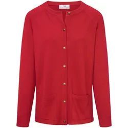 Le gilet modèle Ida 100% laine vierge Peter Hahn rouge