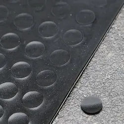 2 Bogen - Elastikpuffer, Scheibe, selbstklebend 8 mm | schwarz, PU-Elastomer