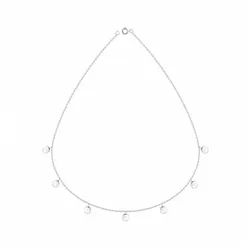 ALEXANDER YORK Kette mit Anhänger PLÄTTCHEN, 925 Sterling Silber silberfarben
