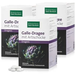 Galle-Dragee mit Artischocke 3er Kurpackung - 540 g