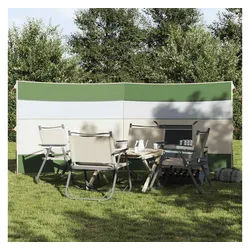 vidaXL Windschutz, Camping-Windschutz Grün 340x130 cm Wasserdicht