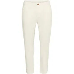 Stoffhose CULTURE "Casual Hose CUbrita", Damen, Gr. 40, N-Gr, spring gardenia, Obermaterial: 98% Baumwolle CO. 2% Elasthan EL., Hosen Stoffhose