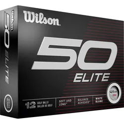 Wilson Golfbälle Fifty Elite - 12er Pack, weiß