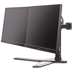 Iiyama DS1002D-B1 Dual-Monitorarm mit Standfuß - für bis zu 76 cm 30 Zoll, für zwei Bildschirme