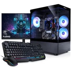 Kiebel Viper V PC-Komplettsystem (27", AMD Ryzen 7 AMD Ryzen 7 5700G, Radeon Vega, 32 GB RAM, 1000 GB SSD, ARGB-Beleuchtung, WLAN)