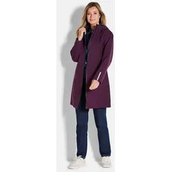 GOLDNER Funktionsjacke Kurzgröße: Wetterfeste Regenjacke mit Kapuze Reflektierende Kapuzenjacke mit Reißverschluss, Gehschlitz, Langarm lila 20