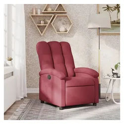 vidaXL Relaxsessel, Relaxsessel Weinrot Stoff