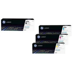 HP Original 410A Toner cyan, magenta, gelb, schwarz (CF411A, CF413A, CF412A, CF410A) 4er Set Multipack