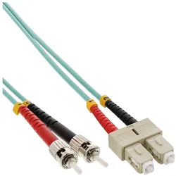 InLine® LWL Duplex Kabel, SC/ST, 50/125μm, OM3, 3m