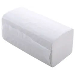 Papierhandtücher, ca. 24 x 22 cm, 2 lagig, recyceltes weiß, Zick-Zack Falzung, 1 Karton = 4.000 Blatt