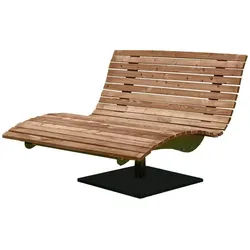 Scalant Gartenliege Waldsofa Swing, Latten aus Thermokiefer