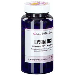 Lysin Hcl 500 mg Gph Kapseln