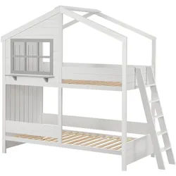 Kinder Hochbett Traumhaus 90 x 200 cm