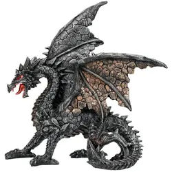 Figuren Shop GmbH Fantasy-Figur Drachen Figur Copper – Fantasy Statue Hüter der Geheimnisse 22 cm