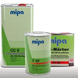 8,5L Set MIPA CC9 HS Klarlack inkl. 2,5L HS35 Härter + 1L Verdünner lang