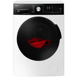 Amica Waschmaschine , Schwarz, Weiß , Metall, Kunststoff , 59.5x85.0x47.5 cm , Startzeitvorwahl, Kindersicherung, Aquastop, LED-Anzeigen, Schaumerkennung , Elektrogeräte, Standgeräte, Waschmaschinen