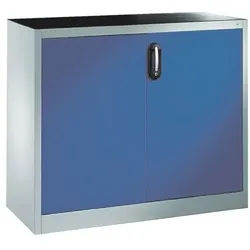 CP Stahlschrank mit Flügeltüren 120 x 100 cm blau, 120x100x50 cm
