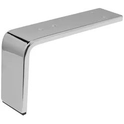 SO-TECH® Möbelfuß Chrom poliert, 130 x 235 x 60 mm, aus Stahl, Schrankfuß Sofafuß silberfarben