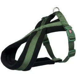 TRIXIE Hunde-Geschirr Premium Touren-Geschirr waldgrün grün Größe: M Maße: 45-80 cm / 25 mm