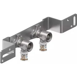 Pressfitting S-Press PLUS Montageschiene mit Wandscheiben (Ausführung: 16 - 1/2'' IG 80mm)