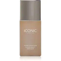 ICONIC London Super Smoother Blurring Skin Tint leichtes feuchtigkeitsspendendes Make up Farbton Neutral Tan 30 ml