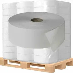 Fripa MAXI ROLLEN Toilettenpapier, 2-lagig, Nicht perforiert, aus Recyclingqualität, 1 Palette = 36 Packungen à 6 x 380 Meter