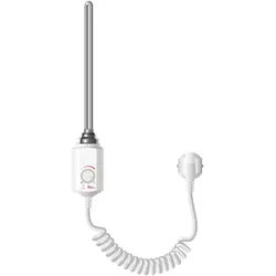 LuxeBath ECD Germany Heizstab 600 W Weiß – Elektrischer Heizstab mit Thermostat & Temperaturregler, Heizpatrone mit Stecker für Badheizkörper &