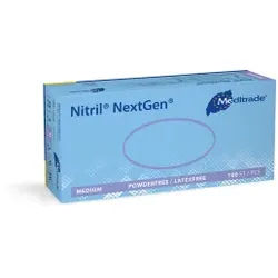 Meditrade Nitril® NextGen® Untersuchungshandschuh, Einmalhandschuh - Puderfrei, unsteril, Extrem dehnbar, 1 Packung = 100 Stück, Größe M