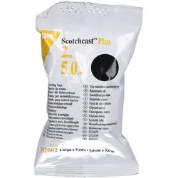3M Scotchcast Plus Starrer Harzstreifen 5cmx3.65m - Schwarz