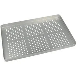 EURONDA Normtray Boden aus Aluminium 18 x 28 cm gelocht gold 1 Stück