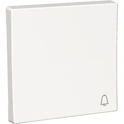 Elso WDE002022 Wippe 1-fach mit Symbol "Klingel", Exxact, weiß glänzend