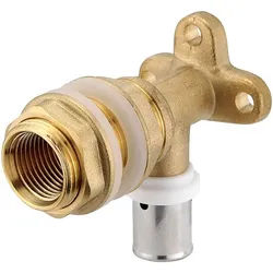 Press-Wanddurchführung mit Innengewinde - 16 x 2,0 mm - 1/2 Zoll IG für MV-Rohr