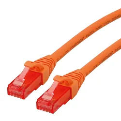 ROLINE Patchkabel Cat.6 UTP, Component Level, LSOH, orange, 1 m