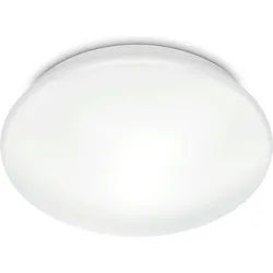 Philips LED Deckenleuchte Moire CL200 36W, 4000 Kelvin, 3800 Lumen, rund 49cm, weiss, LED fest integriert, Neutralweiß weiß Ø 24 cm x 5 cm