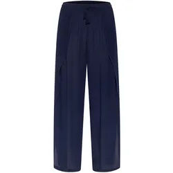 Stoffhose CREAM "Casual Hose Allie", Damen, Gr. 42, N-Gr, blau (navy blazer), Obermaterial: 100% Viskose CV., Hosen Stoffhose