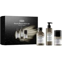 LOreal-Professionnel-Paris Haarpflege Serie-Expert-Absolut-Repair-MolecularLimited EditionTrio Geschenkset Meteora Absolut Repair Molecular Shampoo 300 ml + Absolut Repair Molecular Treatment 50 ml + Absolut Repair Molecular Rinse Off Serum 75 ml 1 Stk.