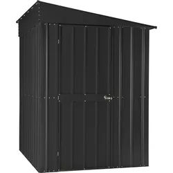 Globel Anlehn-Metallgerätehaus Wandzierde Lean-To L56 - L58 155 x 180 cm (Modell L56) anthrazit