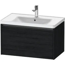 Duravit Ketho.2 Waschtischunterbau wandhängend Eiche Schwarz Matt 784x455x440 mm - K25083016160000 K25083016160000