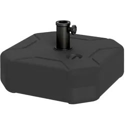 Outsunny Sonnenschirmständer bis 25 kg befüllbar Schirmständer, Quadratisch Schirmhalter Ständer für Sonnenschirm 38/48mm