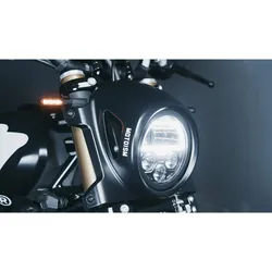 MOTOISM INDIAN Blinker SPRING 2in1 Blink-, Positionslicht, schwarz