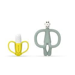 Matchstick Monkey Banana Soother & Monkey Teether Geschenkset für Kinder