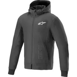 Alpinestars Radium Tech Hoodie, Textiljacke - Schwarz/Weiß - 3XL