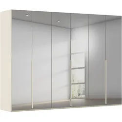 LeGer Home by Lena Gercke Kleiderschrank Schrank Garderobe Ankleide Schlafzimmer Flur SERINA Eyecatcher (3 verschiedene Ausstattungen BASIC/CLASSIC/PREMIUM (inkl. SOFT-CLOSE) in 6 Breiten (101 - 401 cm) mit Front Glas oder Dekor MADE IN GERMANY beige|grau 301 cm x 223 cm x 61 cm