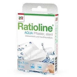 RATIOLINE aqua Duschpflaster Plus 5x7 cm steril 5 St