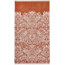 Graham & Brown Badetuch Erdbeerdieb , Rot , Textil , Tiere, Floral , Füllung: Baumwollfüllung , Rechteckig , 125x70 cm , Heimtextilien, Badtextilien, Badetücher